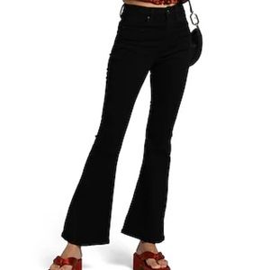 Topshop Black Low Rise Bell Bottoms 28x32